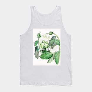 Green Rose Tank Top